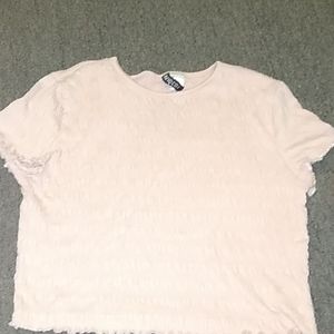 A pink crop top medium from Divided H&M